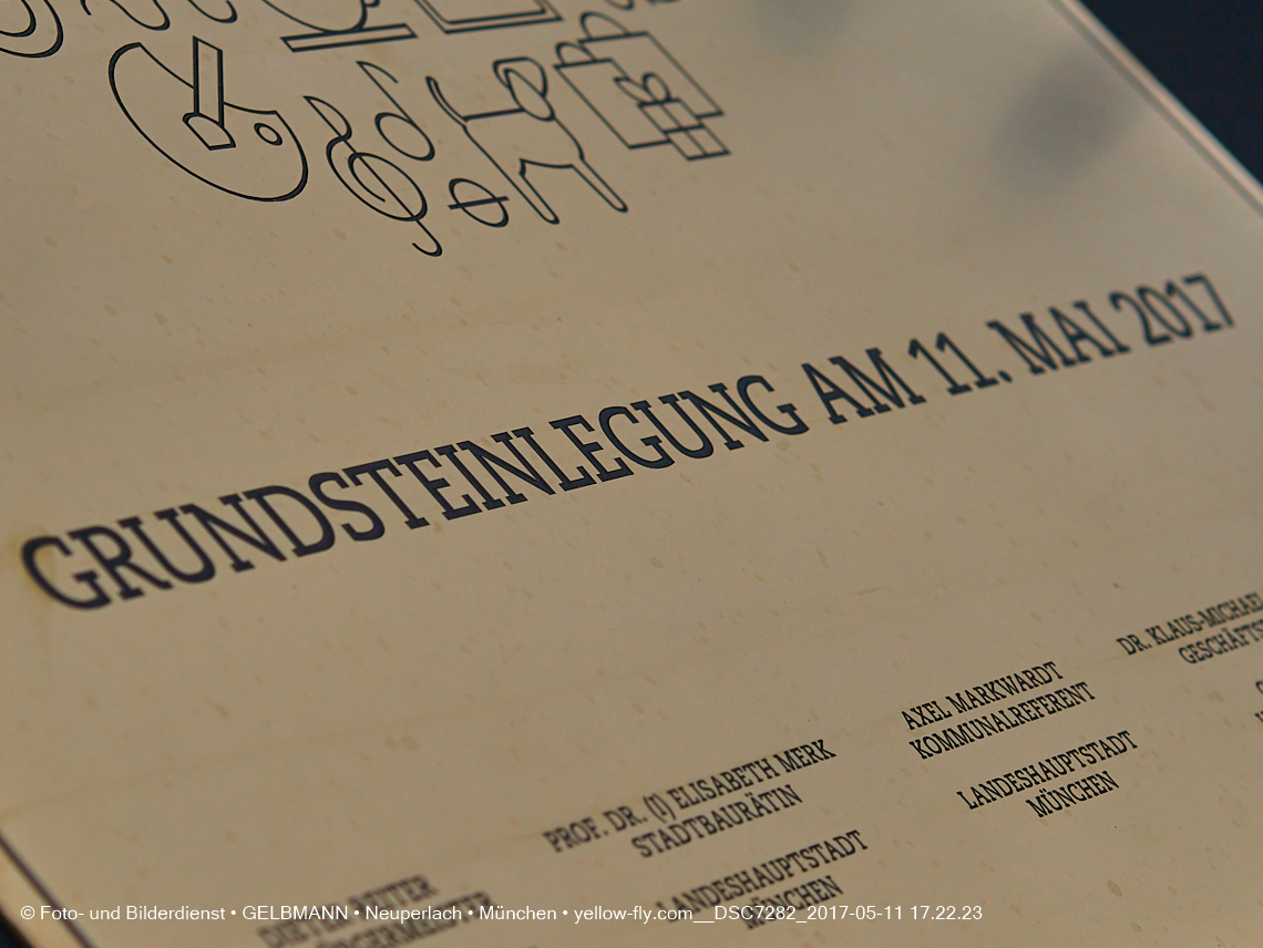 11. Mai 2017 - Grundsteinlegung für die LOGE und dem Kulturquadrat in Neuperlach